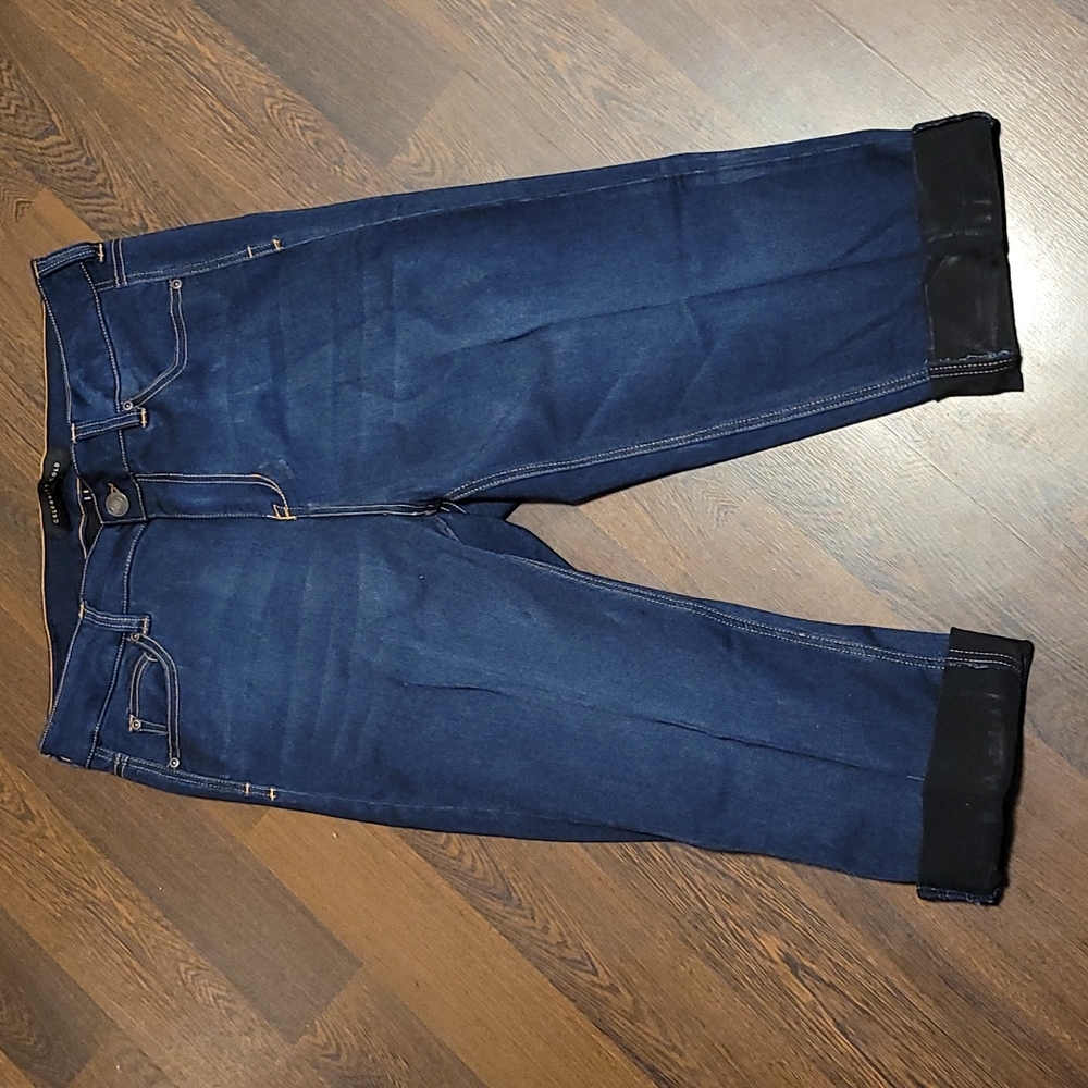 Celebrity Gold Blue Denim Jeans Sz 18